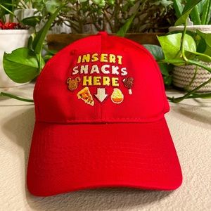 Disney parks. “Insert Snacks Here” baseball cap